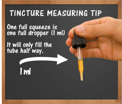 How to measure for CBD tincture drops