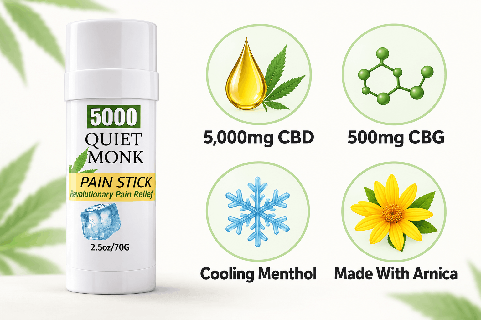 Ultra-Strength Cooling 5000mg CBD Pain Stick - Image 5