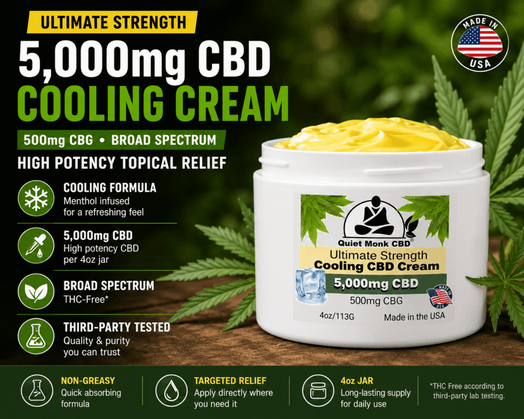 5000mg CBD Cream Made in USA