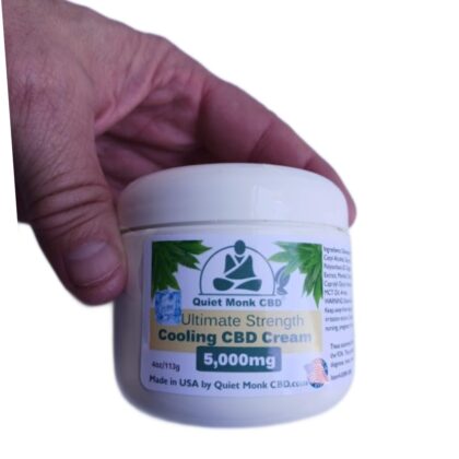 front label CBD creams 5000 mg