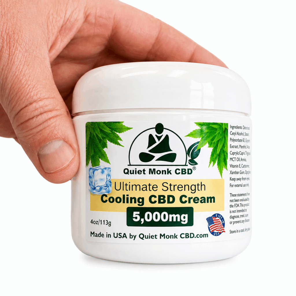 front label of Quiet Monk CBD 5000