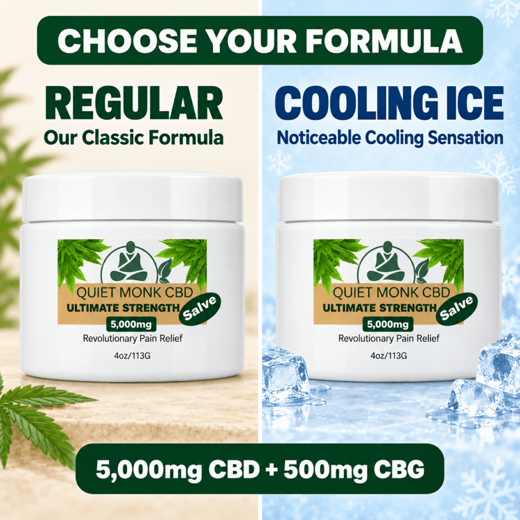 Quiet Monk Salve Regular vs Cooling Ice