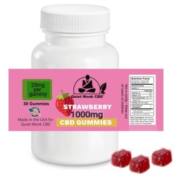 1000mg CBD Gummies Strawberry