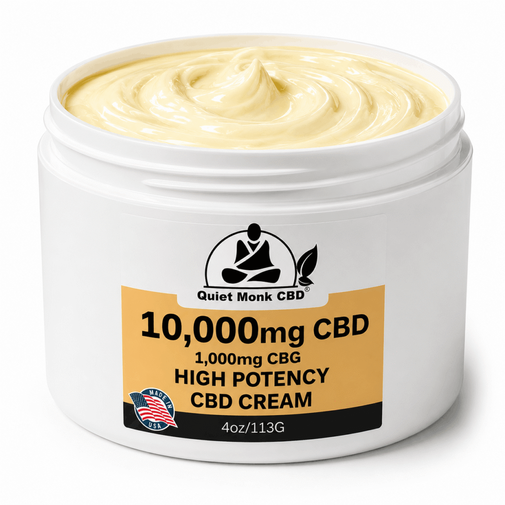 Inside 10000mg CBD Cream Jar