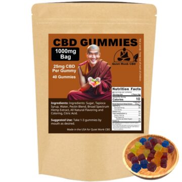 Quiet Monk CBD Gummies 1000mg