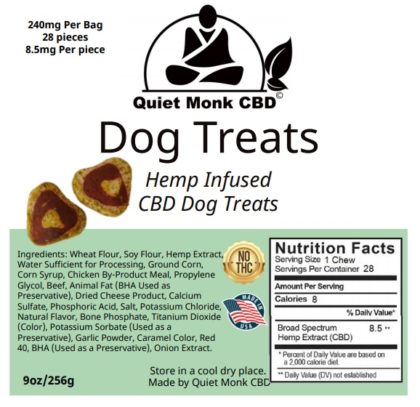 Quiet Monk CBD dog treats