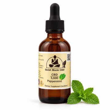 Quiet Monk 5000mg peppermint CBD oil tincture