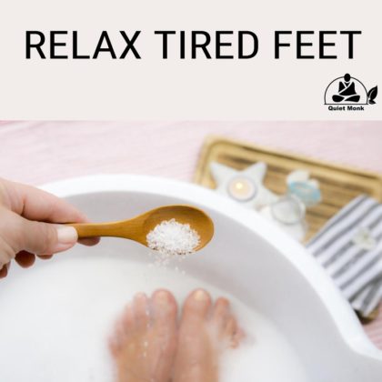 relax your feet with cbd