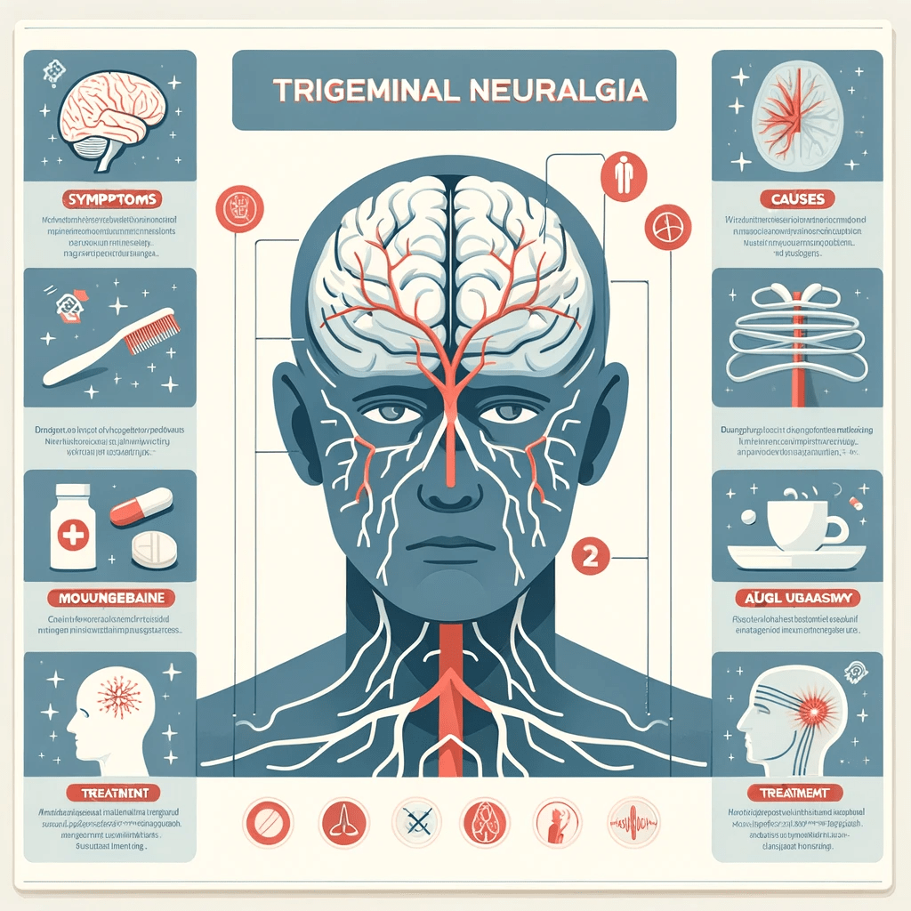 infographic about Trigeminal Neuralgia