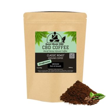 cbd ground decaf coffee