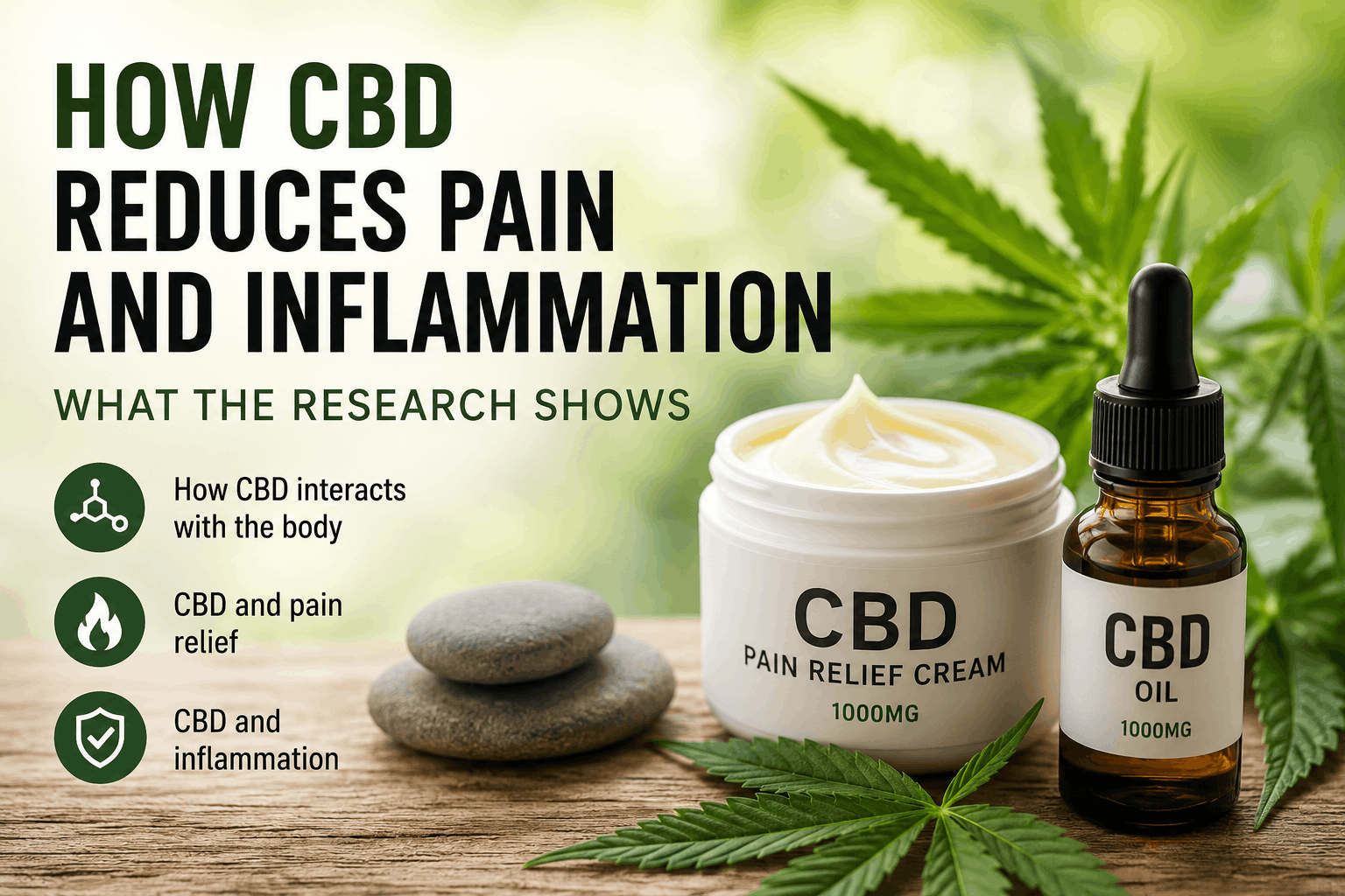 How CBD Reduces Pain and Inflammation