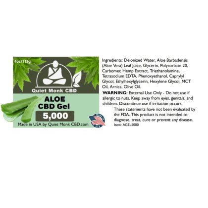 cbd aloe gel ingredients