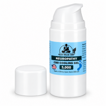 Quiet Monk 5000mg neuropathy CBD cooling gel