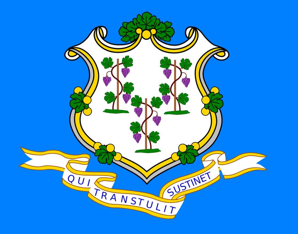 connecticut, state, flag