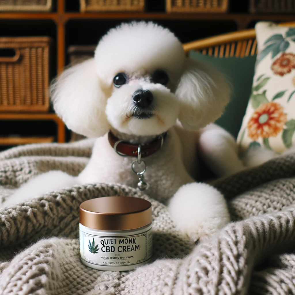 Dog pet poodle cbd cream