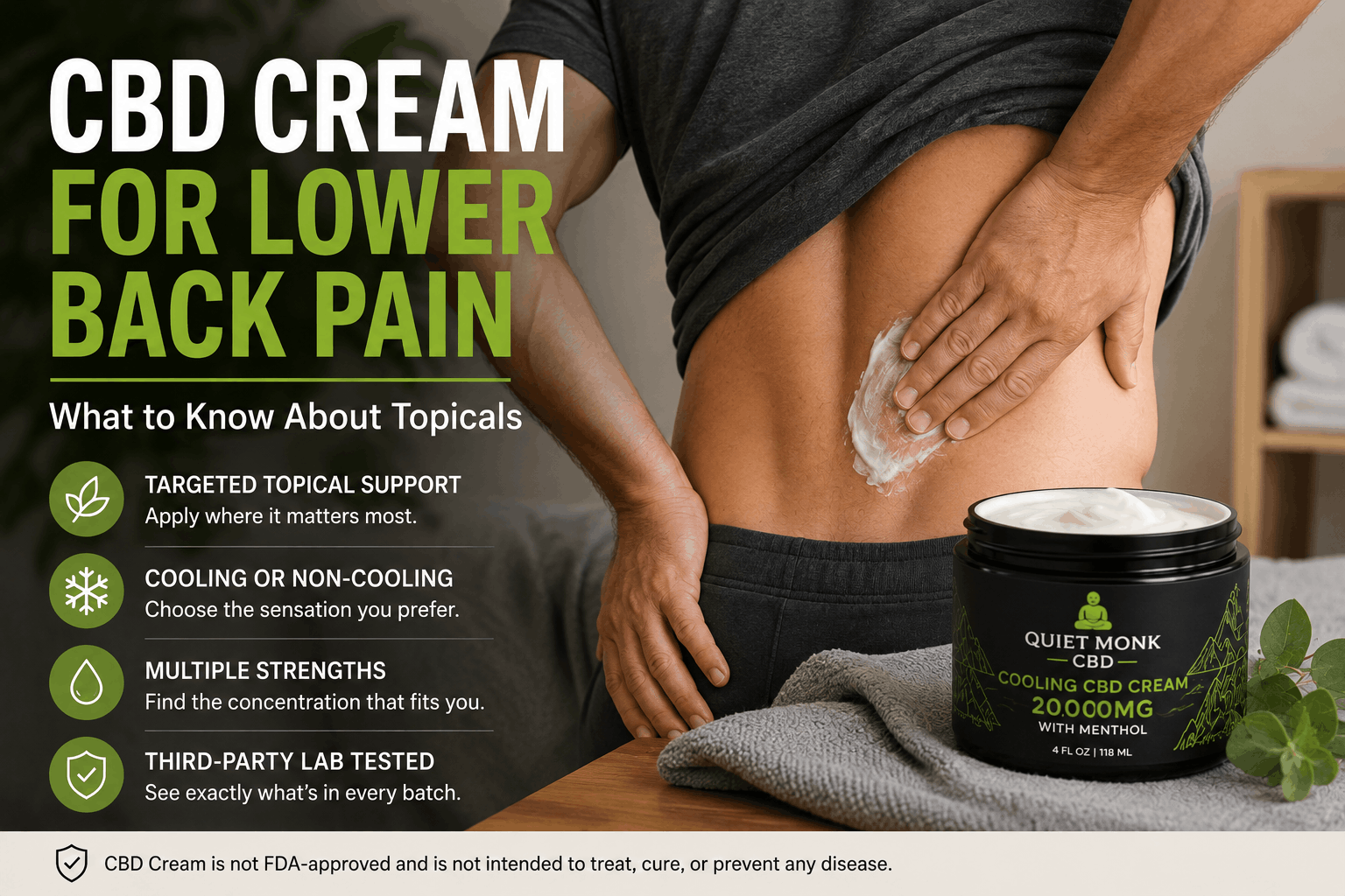 CBD Cream for Lower Back Pain: What to Know About Topicals