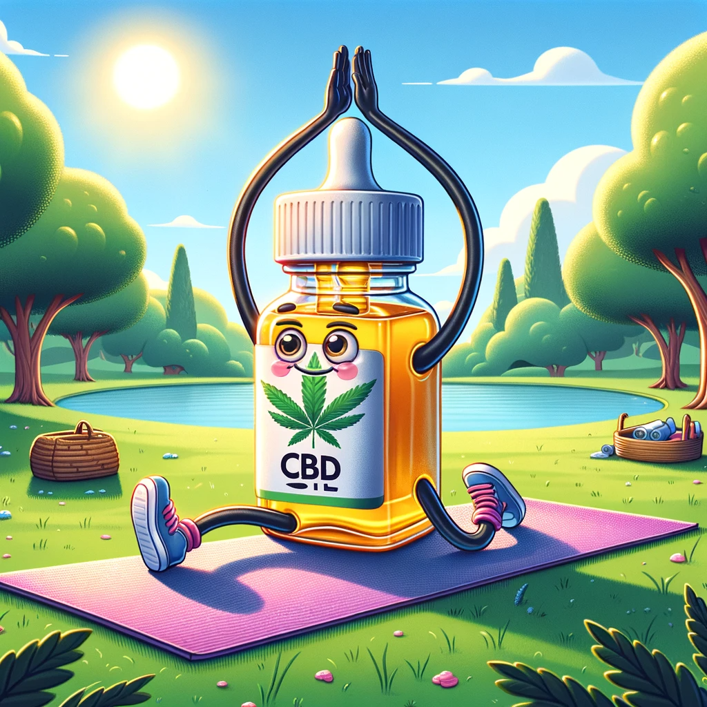 cbd oil doing stretches