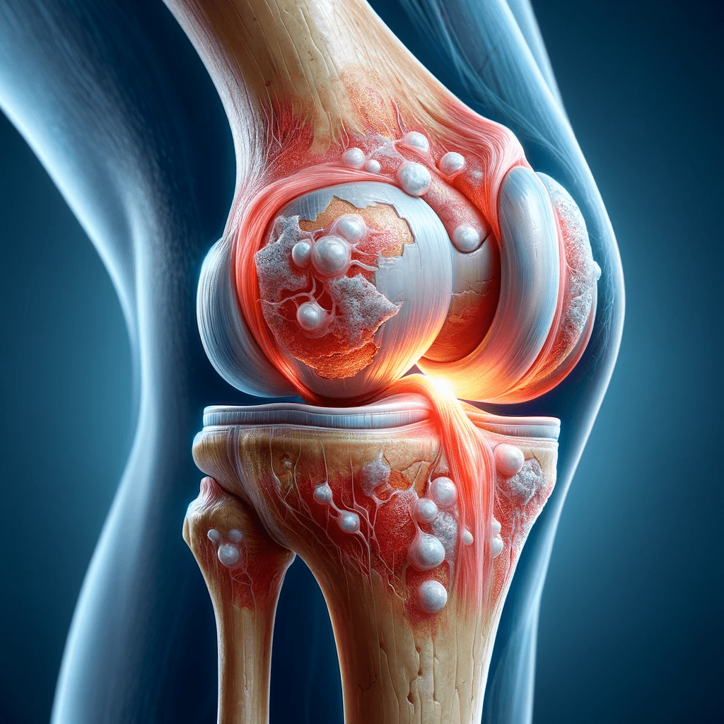 medical illustration depicting osteoarthritis pain