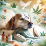 relaxed dog using cbd