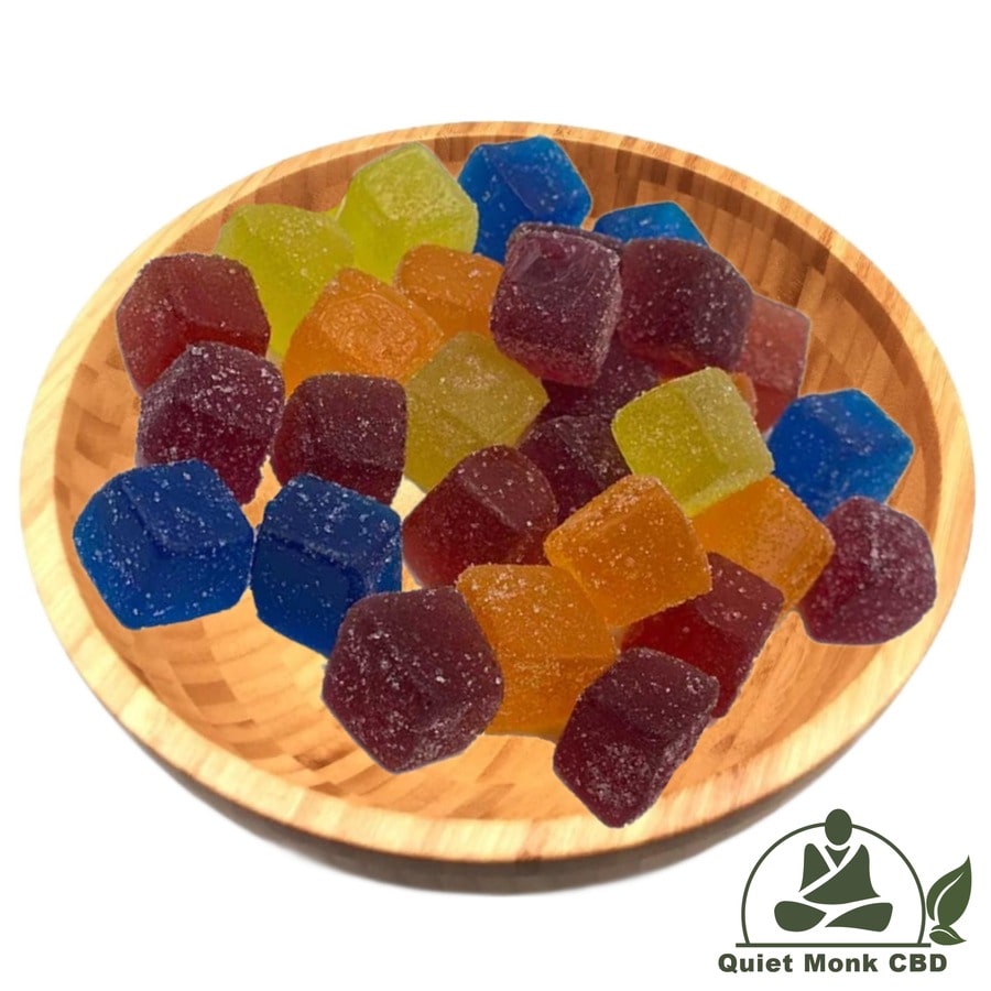 close up Quiet Monk CBD Gummies