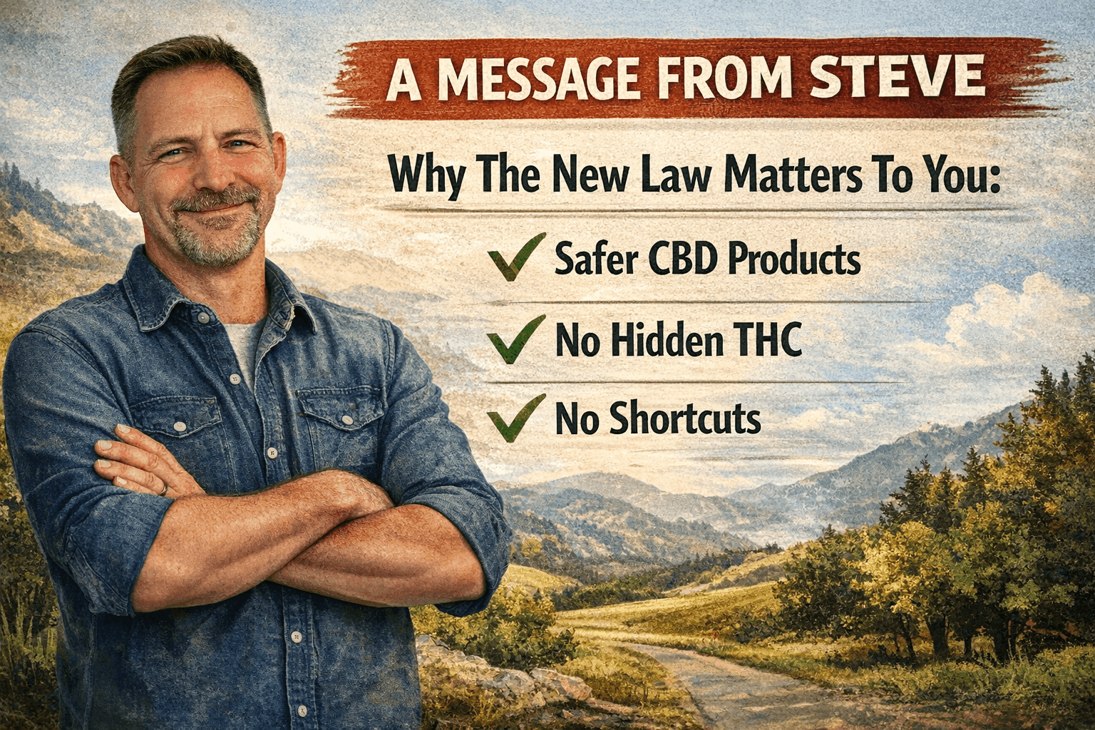 Steve Quiet Monk CBD message