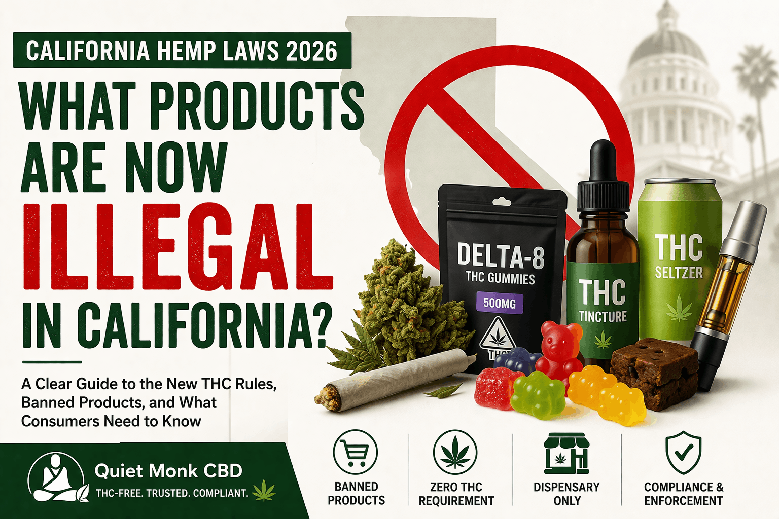 What Products Are Now Illegal in California? (2026 Hemp & CBD Law Statistics)
