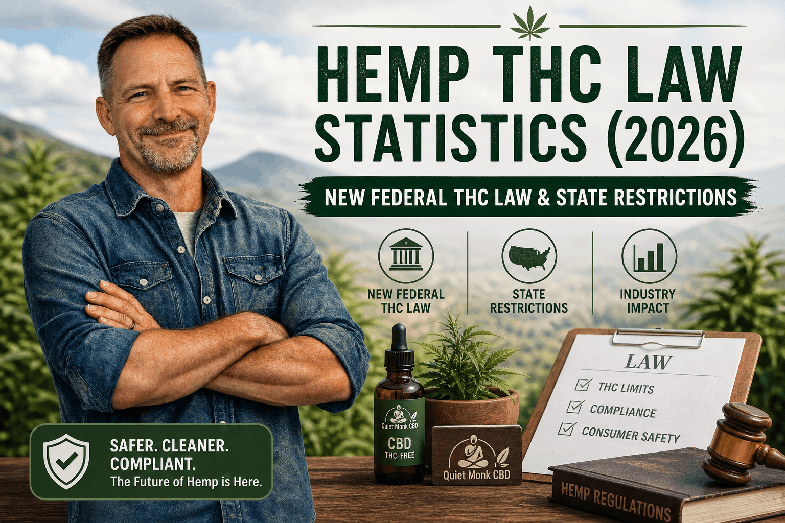 Hemp THC Limit Statistics (2026): New Federal THC Law & State Restrictions