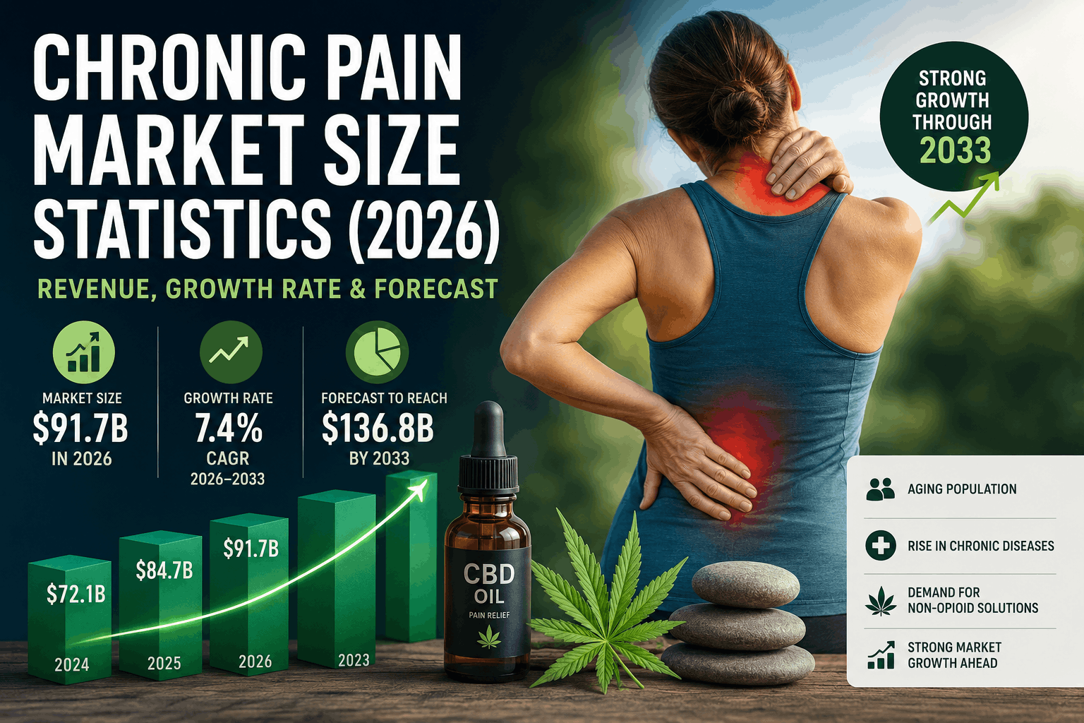 Chronic Pain Market Size Statistics (2026): Revenue, Growth Rate & Forecast