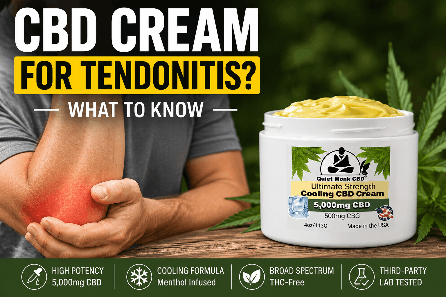 CBD Cream For Tendonitis