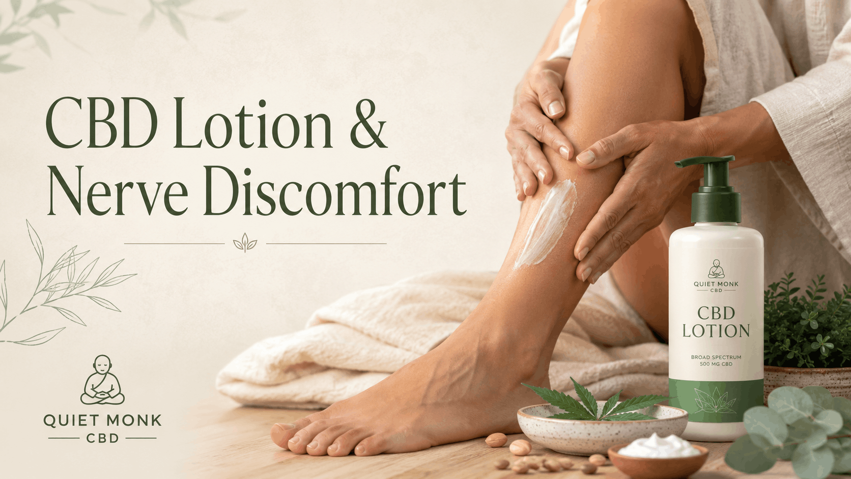 # Does CBD Lotion Help Nerve Pain? What the Research Says If you’ve ever searched for something topical for nerve discomfort, you’ve probably seen everything from CBD lotion and cream to salves, balms, gels, and roll-ons. At first glance, they all look pretty similar. But they can feel very different on the skin, and the amount of CBD in them can vary a lot. So the real question is: **Does CBD lotion help nerve pain?** There is some early research on topical CBD and neuropathy-related symptoms, and I think it is worth paying attention to. But we are still nowhere near the point where I would call CBD lotion a proven treatment for neuropathy or nerve damage. That distinction matters. ## Why People Look at CBD Lotion for Nerve Pain A lot of people like topical products because they can apply them directly to the area that is bothering them. If the discomfort is in a foot, leg, hand, shoulder, or another specific spot, using a topical can feel more practical than taking something orally. That is one of the reasons CBD lotions and creams have become popular. They are easy to use, easy to spread, and can be worked into a normal daily routine. Whether the CBD itself provides significant relief is a separate question, and that is where the research is still developing. ## What Does the Research Actually Show? One small randomized study looked at topical CBD in people with peripheral neuropathy affecting the legs and feet. The researchers reported improvement in some symptoms compared with placebo. That is interesting, especially because there are not many human studies specifically looking at topical CBD for nerve-related symptoms. But it was still a small study. I would not take it to mean that CBD lotion: * Repairs damaged nerves * Cures neuropathy * Fixes the underlying cause of nerve pain * Works the same way for everyone There is simply not enough evidence for those kinds of claims. What I think is fair to say is that topical CBD is being studied, and there is some early human research suggesting it deserves more attention. ## Is CBD Lotion Different From CBD Cream? Yes, but not in a dramatic way. The main difference is usually the texture. A lotion normally contains more water, so it feels thinner and spreads more easily. A cream is usually thicker and can feel a little richer on the skin. If you are applying something over a larger area, lotion can be convenient. If you want something more concentrated or a little heavier, a cream may make more sense. There is no evidence showing that lotion works better than cream for nerve pain. The difference is mostly about how the product feels and how you prefer to use it. ## What About CBD Cream for Leg Nerve Pain? The legs and feet are common places where people describe nerve-related symptoms. You may hear people talk about: * Burning * Tingling * Numbness * Pins and needles * Sensitivity * Strange hot or cold sensations The problem is that those symptoms can come from a lot of different things. It could be neuropathy. It could be nerve compression. It could be related to diabetes, a back issue, an injury, medication, a vitamin deficiency, or something else. That is why I would not assume every tingling or burning sensation is the same problem. A topical may be something you use on the area, but it does not tell you why the symptoms are happening. ## How Strong Should a CBD Lotion Be? This is probably one of the most confusing parts of shopping for CBD topicals. You can find products with: 500mg 1,000mg 2,000mg 5,000mg 10,000mg or even more But the total number does not tell you everything. You also need to know how big the container is. For example: 5,000mg CBD in a 4-ounce bottle is more concentrated than 5,000mg in an 8-ounce bottle. So I always think it makes more sense to compare: **total CBD + container size** instead of only looking at the largest number on the label. There is no medically established CBD topical dose for neuropathy, so I would be cautious of any company telling you that a certain milligram amount is the “correct” strength for nerve pain. ## Warming vs. Cooling CBD Topicals This is another thing people sometimes overlook. Some CBD lotions and creams are made to feel cool. Others are warming. Some do neither. Cooling products often contain menthol. If you like that icy sensation, that may be exactly what you want. But some people really do not like menthol, especially if they are using the product regularly. That is one reason we make a [CBD warming cream for targeted nerve-discomfort routines](https://www.quietmonkcbd.com/product/neuropathy-cbd-warming-cream/). It gives people another option if they want a topical without that strong cooling feel. The warming or cooling sensation does not mean the product is fixing the nerves. It is simply part of how the topical feels when you use it. ## Does CBG Make a Difference? You are also starting to see more CBD topicals that include CBG. Some formulas are now adding CBC or CBN too. I think that is interesting, especially as more research comes out, but I would still pay attention to how much is actually in the product. There is a big difference between: **5,000mg CBD + 500mg CBG** and **5,000mg CBD + 20mg CBG** Both products can say “CBD + CBG” on the front. That is why I like seeing the actual cannabinoid amounts listed clearly. If you are paying more for a multi-cannabinoid product, you should know what you are actually getting. ## Do Not Ignore the Base Ingredients One thing people forget is that the cannabinoids are only part of what you are putting on your skin. The base matters a lot too. The ingredients determine: * How greasy it feels * How quickly it absorbs * Whether it warms or cools * Whether it has a scent * How easy it is to spread * Whether it feels comfortable on your skin If you have sensitive skin or know you do not like menthol, fragrance, or certain botanical ingredients, read the full label. A high CBD number does not automatically mean you are going to like the product. ## Third-Party Testing Matters If a company says a topical contains 5,000mg or 10,000mg of CBD, there should be lab testing behind that number. A certificate of analysis, usually called a COA, can help show what cannabinoids were detected in the tested sample. I would look for: * CBD potency * Other cannabinoid levels * THC results * Lab name * Test date * Batch or lot information The higher the potency claim, the more important I think this becomes. ## When Nerve Symptoms Need More Attention This is the part that should not get lost in the CBD discussion. If you have ongoing numbness, weakness, burning, tingling, balance problems, or loss of sensation, it is worth getting checked out. Especially if the symptoms are getting worse. A topical may be something you choose to use for comfort, but it should not replace figuring out what is causing the problem. Nerve symptoms can come from many different conditions, and the underlying cause matters. ## So, Does CBD Lotion Help Nerve Pain? There is some early evidence suggesting topical CBD may be helpful for certain neuropathy-related symptoms. I think that is encouraging. But the evidence is still limited, and CBD lotion should not be treated like a proven medical treatment for neuropathy or damaged nerves. If you decide to try a topical, I would focus on a few practical things: How strong is it? How big is the container? Do you prefer lotion or cream? Do you want warming or cooling? What other cannabinoids are included? Has it been third-party tested? And most importantly, are the claims realistic? That will usually tell you a lot more about the product than a big number on the front of the label.